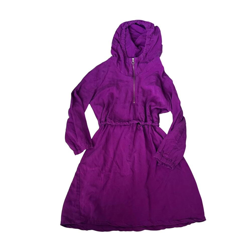 Zara Girls Pink Hooded Drawstring Waist Dress Size 11/12
